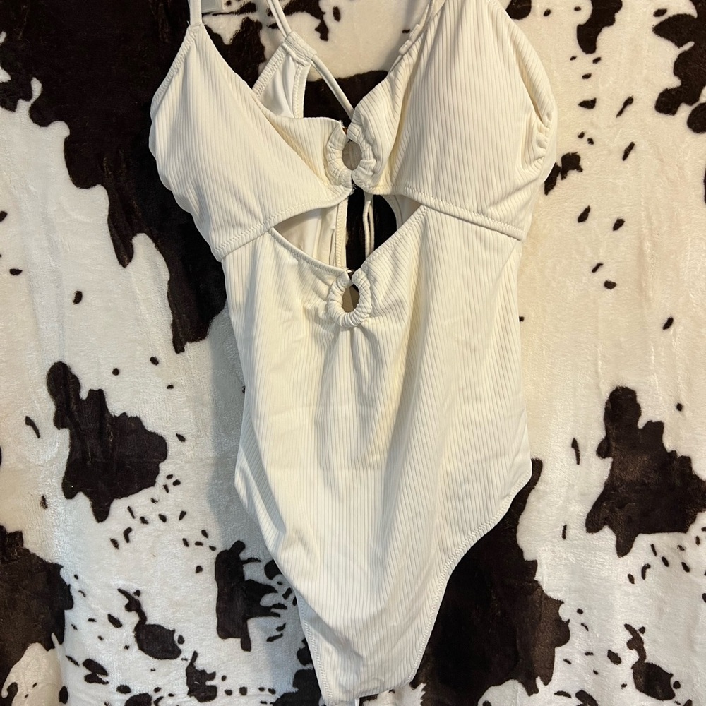 Shade & Shore White One Piece Swimsuit